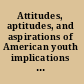 Attitudes, aptitudes, and aspirations of American youth implications for military recruiting /