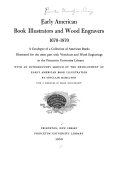 Early American book illustrators and wood engravers, 1670-1870 : a catalogue of a collection of American books, illustrated for the most part with woodcuts and wood engravings in the Princeton University Library /