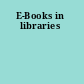 E-Books in libraries