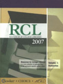 RCL : resources for college libraries, 2007 /