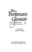 The Bookman's glossary /