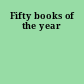 Fifty books of the year