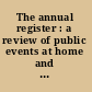 The annual register : a review of public events at home and abroad, for the year 1877.