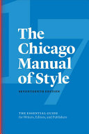 The Chicago manual of style.