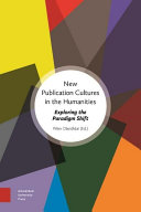 New Publication Cultures in the Humanities