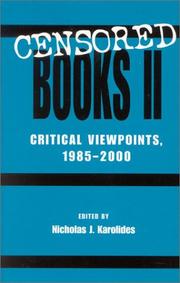 Censored books II : critical viewpoints, 1985-2000 /