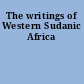 The writings of Western Sudanic Africa