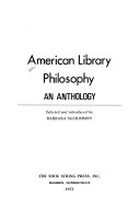 American library philosophy : an anthology /