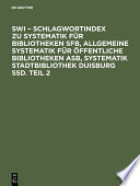 SWI - Schlagwortindex.