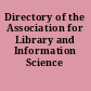 Directory of the Association for Library and Information Science Education