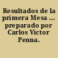 Resultados de la primera Mesa ... preparado por Carlos Victor Penna.