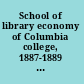 School of library economy of Columbia college, 1887-1889 ; documents for a history.