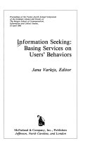 Information seeking : basing services on users' behaviors /