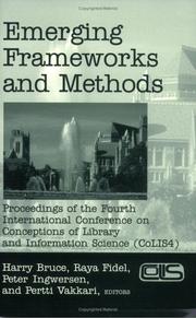 CoLIS 4 : proceedings of the Fourth International Conference on Conceptions of Library and Information Science, Seattle, WA, USA, July 21-25, 2002 /