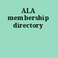 ALA membership directory