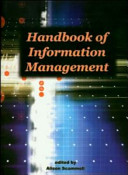 Handbook of information management.