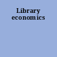 Library economics