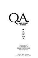 Q.A. : quality assurance in libraries : the health care sector : a collection of studies /