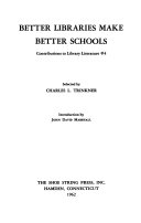 Better libraries make better schools /