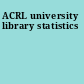 ACRL university library statistics