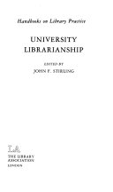 University librarianship /