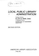 Local public library administration.