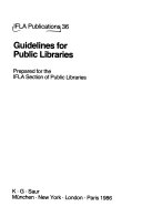 Guidelines for public libraries /