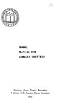 Model manual for library trustees /