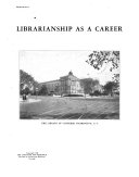 Librarianship as a career