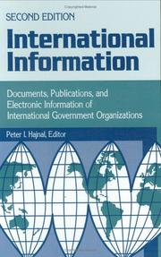 International information : documents, publications, and electronic information of international governmental organizations /