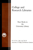 Rare books in the university library.