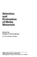 Selection and evaluation of media materials /