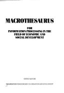 Macrothesaurus for information processing in the field of economic and social development.