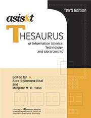 ASIS & T thesaurus of information science, technology, and librarianship.