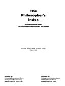 The Philosopher's index thesaurus /