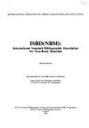 ISBD (NBM) : International Standard Bibliographic Description for Non-Book Materials /