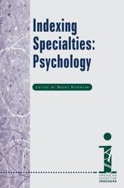 Indexing specialties : psychology /