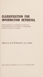 Classification for information retrieval /