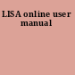 LISA online user manual