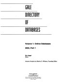 Gale directory of databases