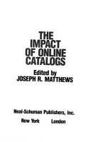 The impact of online catalogs /