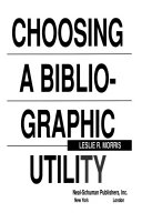 Choosing a bibliographic utility /