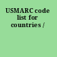 USMARC code list for countries /