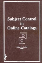 Subject control in online catalogs /