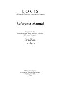 LOCIS, Library of Congress Information System, reference manual /