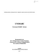 UNIMARC : universal MARC format /