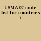 USMARC code list for countries /