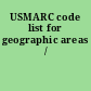 USMARC code list for geographic areas /