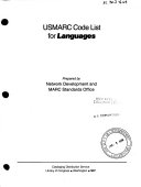 USMARC code list for languages /