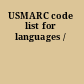 USMARC code list for languages /